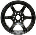 Gram Lights 57DR 15x8.0 +35 4x100 Semi Gloss Black Wheel