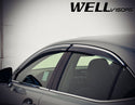 WELL VISORS LEXUS IS250 IS200T 14-19 WITH CHROME TRIM
