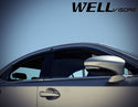 WELL VISORS LEXUS IS250 IS200T 14-19 WITH CHROME TRIM