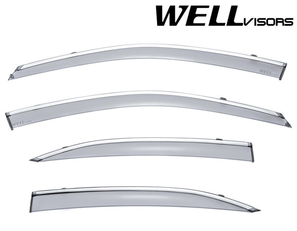 WELL VISORS LEXUS IS250 IS200T 14-19 WITH CHROME TRIM