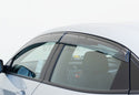 WELL VISOR FOR HONDA CIVIC 5 DOOR HATCHBACK 2017+ WITH BLACK TRIM
