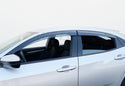 WELL VISOR FOR HONDA CIVIC 5 DOOR HATCHBACK 2017+ WITH BLACK TRIM