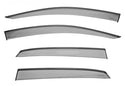 WELL VISOR FOR HONDA CIVIC 5 DOOR HATCHBACK 2017+ WITH BLACK TRIM