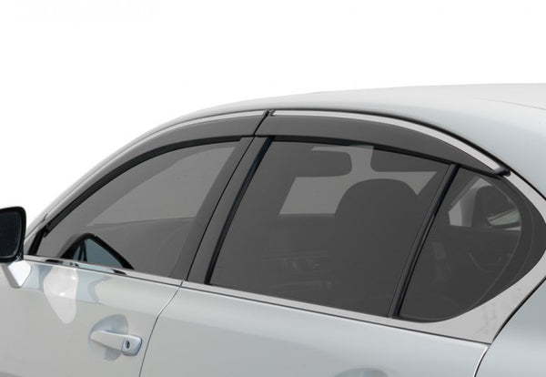 WELL VISOR FOR LEXUS GS350 GS450H GS200T GS300 13-20 WITH CHROME TRIM