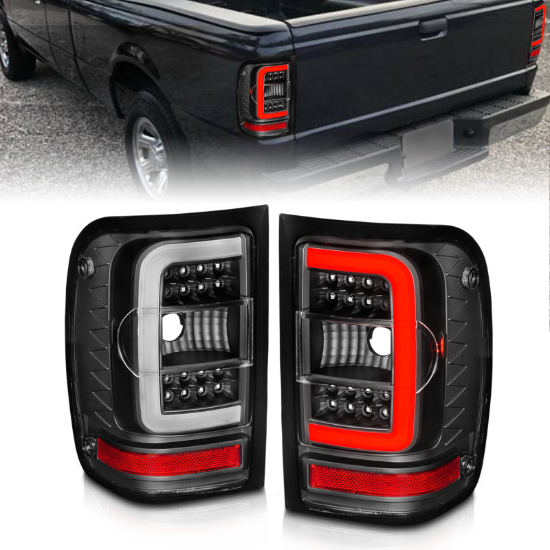 Muds CPR Pair Of LED Tail Lights For Ford Ranger 2001-2011 – Left & Right, Red/Clear Finish
