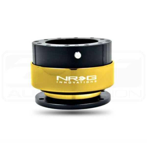 NRG S/W QUICK RELEASE: 2.0 GEN (BLACK/CHROME GOLD RING)