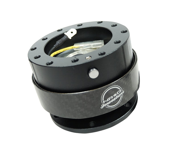 NRG S/W QUICK RELEASE: 2.0 GEN (BLACK/BLACK CARBON RING)