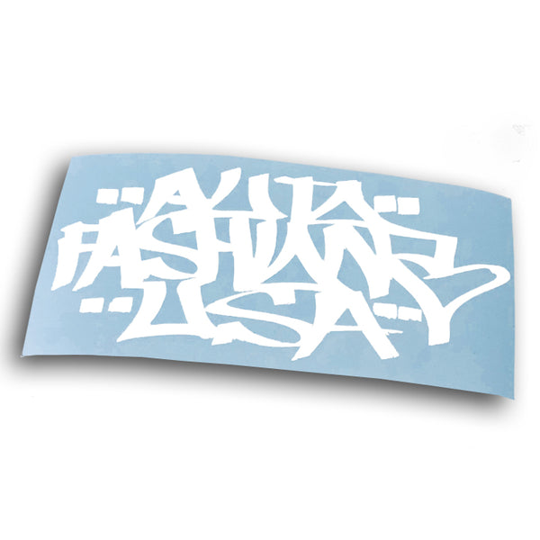 AF TAGGER DIE CUT STICKER (WHITE)