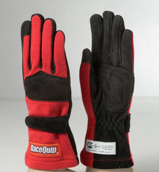 RaceQuip Red 2-Layer SFI-5 Glove - Medium