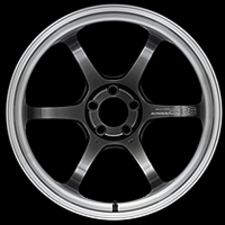 Advan R6 18x9.5 +45 5-100 Machining & Racing Hyper Black Wheel