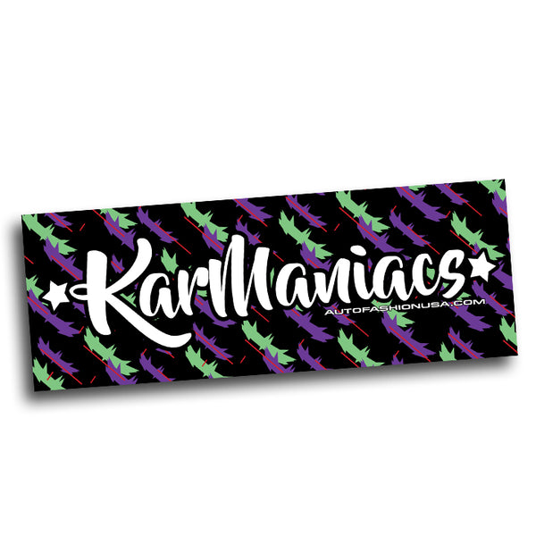 KAR MANIACS BUMPER STICKER