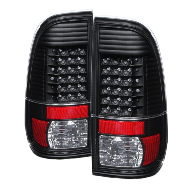 xTune Ford Super Duty 08-15 LED Tail Lights Black ALT-JH-FS08-LED-BK ...