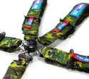 NRG 5PT 3in. Seat Belt Harness / Cam Lock - Green