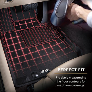 3D MAXpider 2010-2019 Ford Taurus Kagu 1st Row Floormat - Black