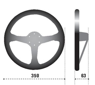 Sparco Steering Wheel L777 Leather Black