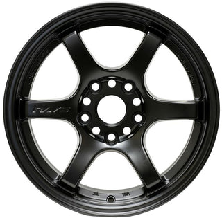 Gram Lights 57DR 15x8.0 +28 4x100 Semi Gloss Black Wheel