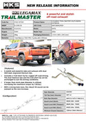 HKS LEGAMAX TRAIL MASTER 2022TUNDRA CATBACK