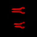 AlphaRex 21-23 Ford F-150 LUXX LED Taillights - Alpha-Black w/ BLIS