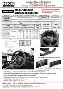 HKS Subaru BRZ ZN(D)8/ZN(C)6E Replacement Steering Wheel