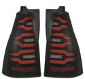 AlphaRex 03-09 Toyota 4Runner LUXX-Series LED Tail Lights- Black/Red