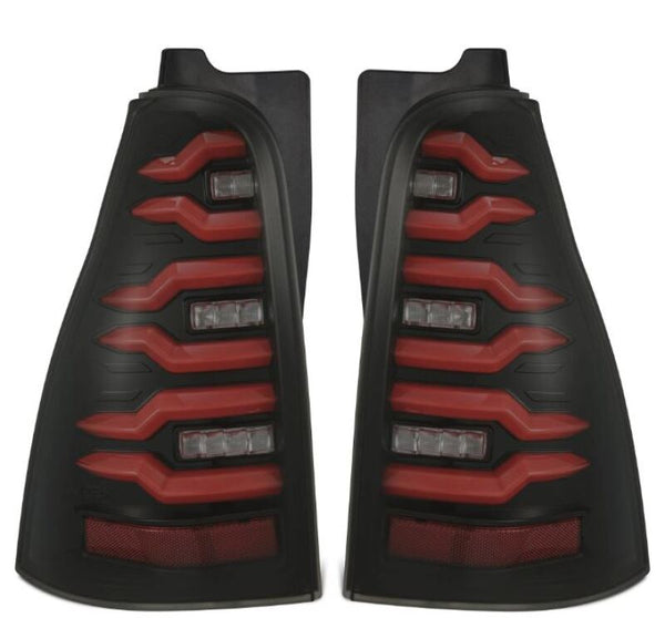 AlphaRex 03-09 Toyota 4Runner LUXX-Series LED Tail Lights- Black/Red