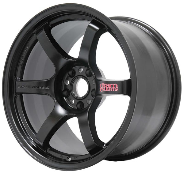 Gram Lights 57DR 17x9.0 +38 5x100 Semi Gloss Black Wheel