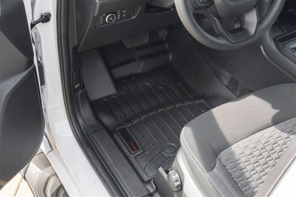 WeatherTech 24-25 Ford Ranger 1st Row Front FloorLiner for Vinyl Floors - Black