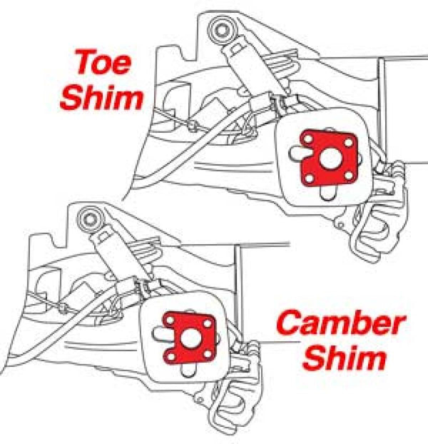 SPC Performance Fiat Rear Camber and Toe Shim Set (24 Shims)