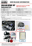 HKS COLD AIR INTAKE STICKER ZN8/ZD8