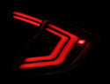 AlphaRex 16-21 Honda Civic Hatchback/ Type-R FK8 Nova-Series LED Tail Lights (Pair) - Alpha Black
