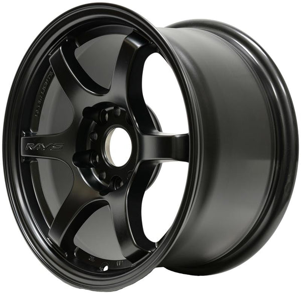 Gram Lights 57DR 15x8.0 +28 4x100 Semi Gloss Black Wheel