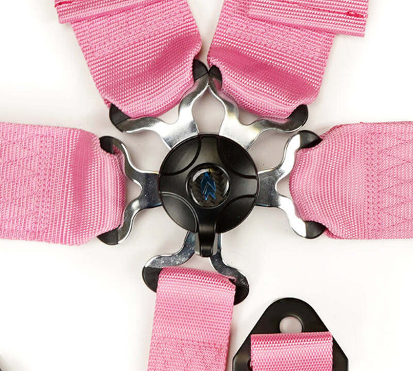 NRG 5PT 3in. Seat Belt Harness / Cam Lock - Pink