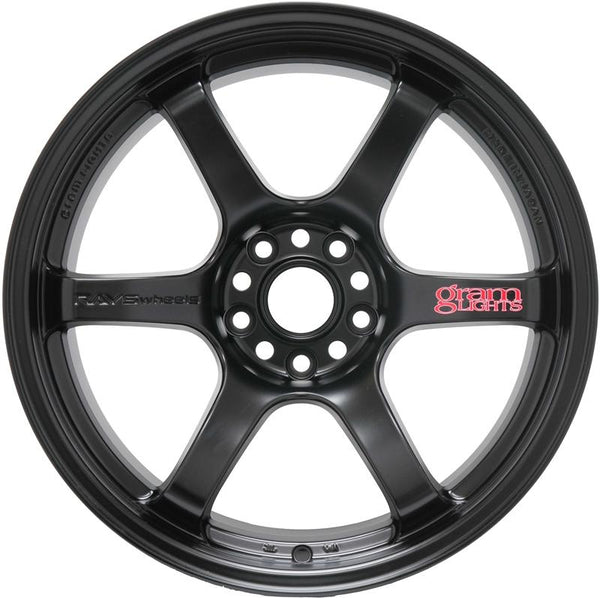 Gram Lights 57DR 17x9.0 +38 5x100 Semi Gloss Black Wheel
