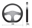Sparco Steering Wheel P 222 Silver