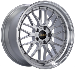 BBS LM 20x10.5 5x112 ET15 Diamond Silver Wheel 80mm PFS/Clip Required