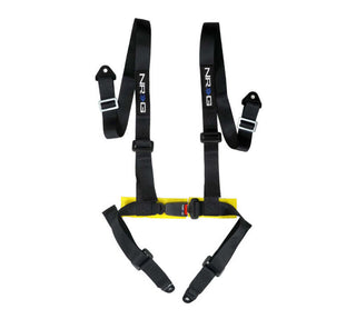 NRG 4 Point Seat Belt Harness / Buckle Lock- Black