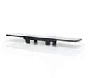 NRG 270mm Wide Panorama Clip-on Rearview Mirror - Flat w/ White Tint