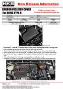 HKS Honda Civic Type R (FL5/FK8) Dry Carbon Fiber Engine Cover