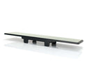 NRG 270mm Wide Panorama Clip-on Rearview Mirror - Flat w/ White Tint