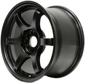 Gram Lights 57DR 15x8.0 +28 5x114.3 Semi Gloss Black Wheel
