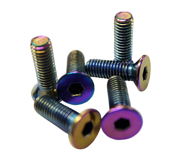 NRG Steering Wheel Screw Upgrade Kit (Conical) - Neochrome