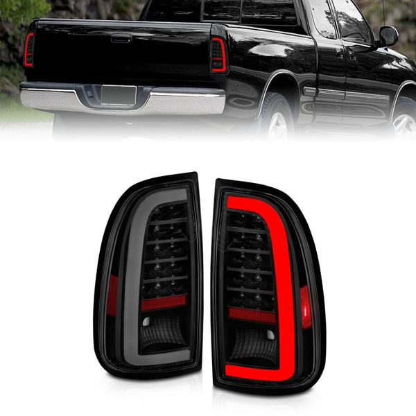 ANZO 00-06 Toyota Tundra LED Taillights w/ Light Bar Black Housing Smoke Lens