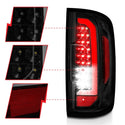 ANZO 15-21 GMC Canyon LED Taillights w/ Light Bar Black Housing Smoke Lens