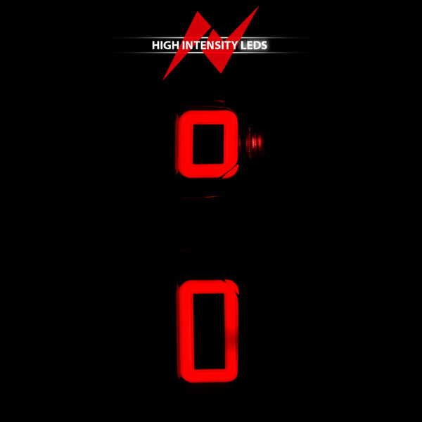 ANZO 19-21 Chevy Silverado Full LED Taillights Black Housing Smoke Lens G2 (w/C light Bars)