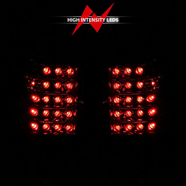 ANZO 1999-2007 Chevrolet Silverado 1500 LED Taillights Red/Clear