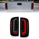 ANZO 15-21 GMC Canyon LED Taillights w/ Light Bar Black Housing Smoke Lens