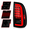 ANZO 00-06 Toyota Tundra LED Taillights w/ Light Bar Black Housing Smoke Lens