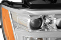 AlphaRex 07-14 Chevy Tahoe PRO-Series Projector Headlights Plank Style Chrome w/Activation Light