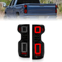ANZO 19-21 Chevy Silverado Full LED Taillights Black Housing Smoke Lens G2 (w/C light Bars)