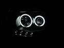 ANZO 2005-2011 Toyota Tacoma Projector Headlights w/ Halo Black